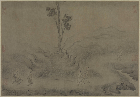 马和之画赵构书唐风册4