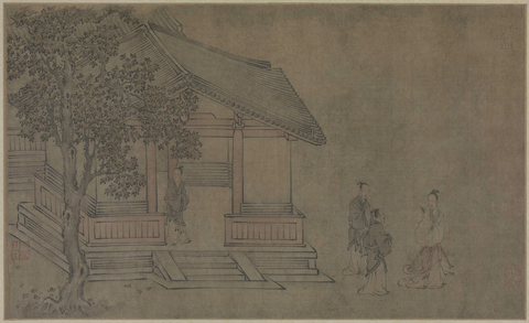 马和之画赵构书唐风册9