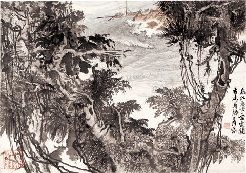 高江急夏雷霆关42x30 