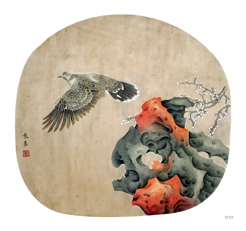 黎墨 秋风图40x43 