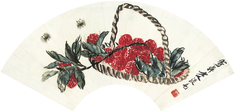 齐白石 花果蜜蜂 -20x56 