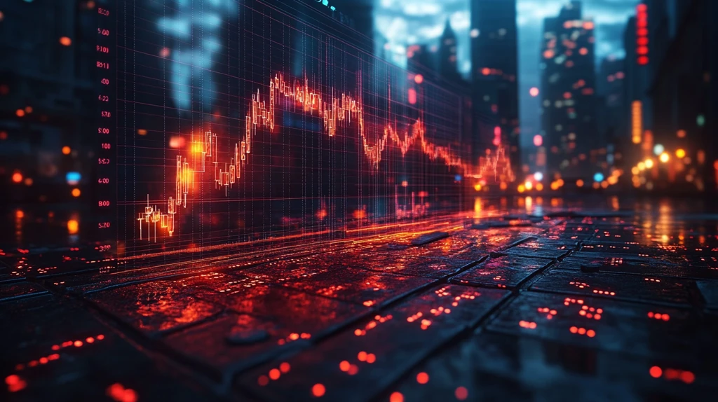 价格图表上升背景