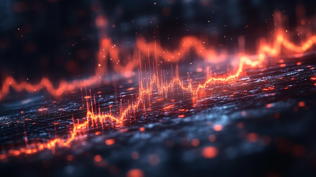 股票图表震动下跌