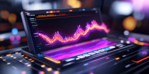 金融交易紫色调