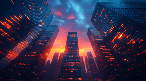 金融区办公楼夜景