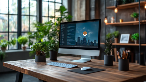 商务电脑办公场景