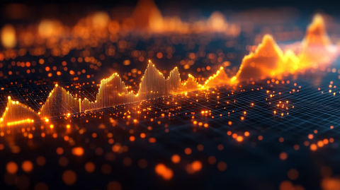 三角趋势图背景