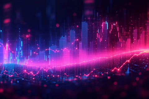 股市蜡烛图背景