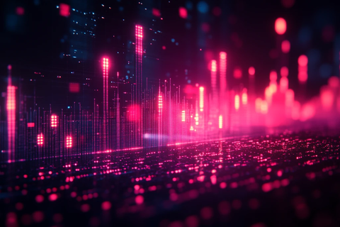 股市蜡烛图背景