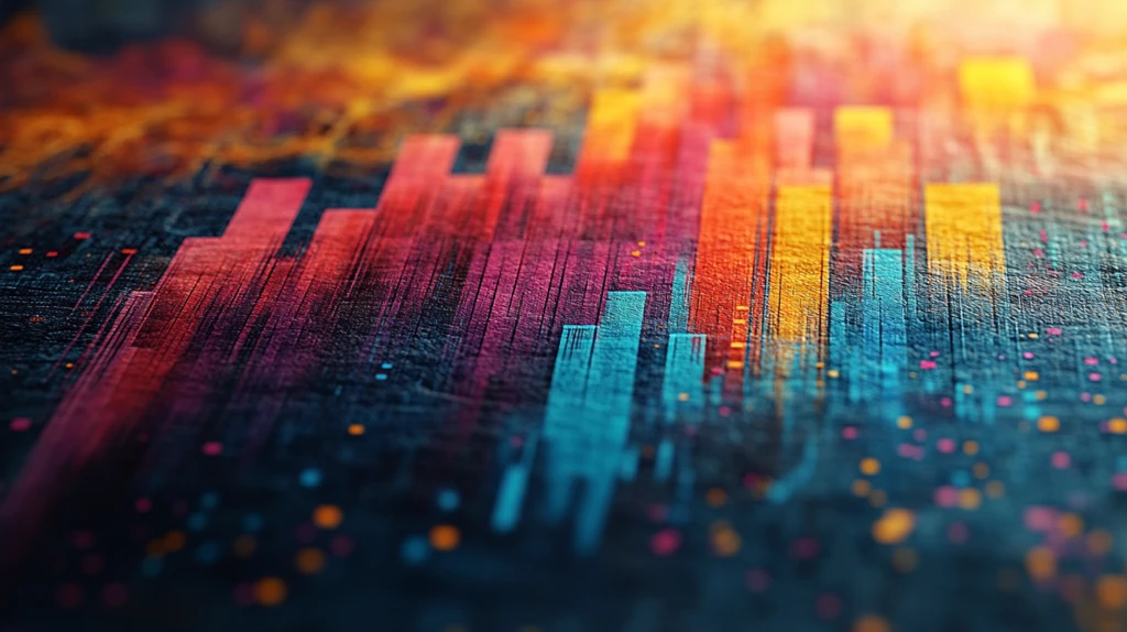 股市图表手工艺术品