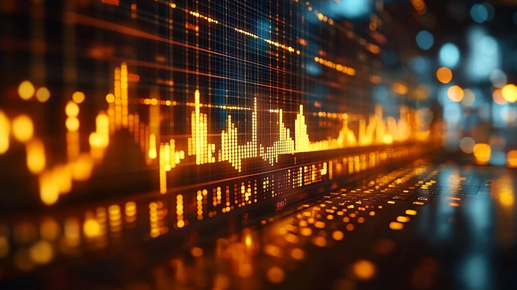 股市图表手工艺术品