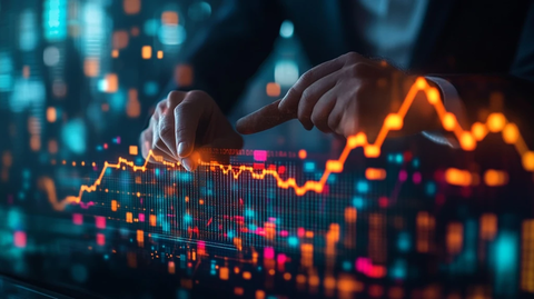 商人指业务增长图