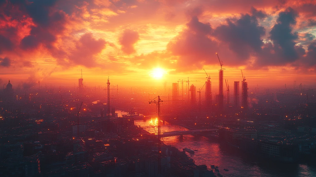 未来建筑施工场景