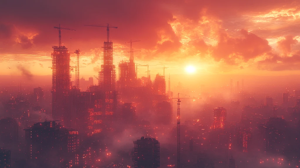未来建筑施工场景
