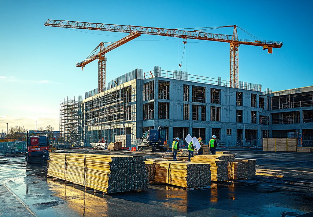 建筑工地全景图