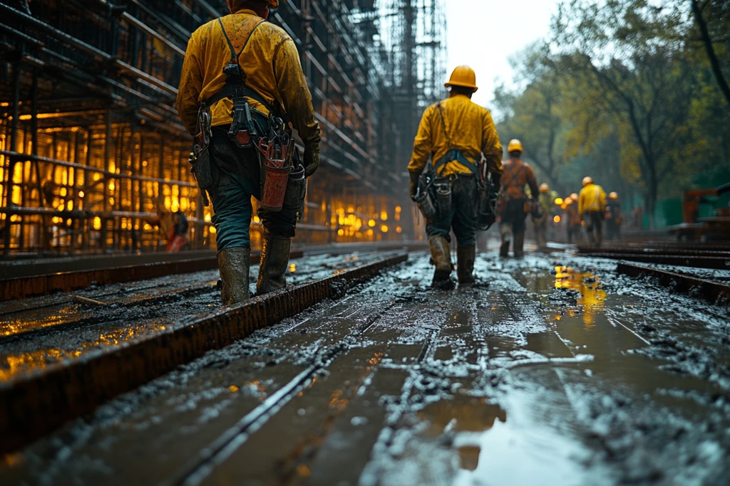 施工人员广告图