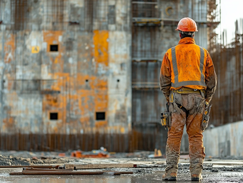 孤独的建筑工人