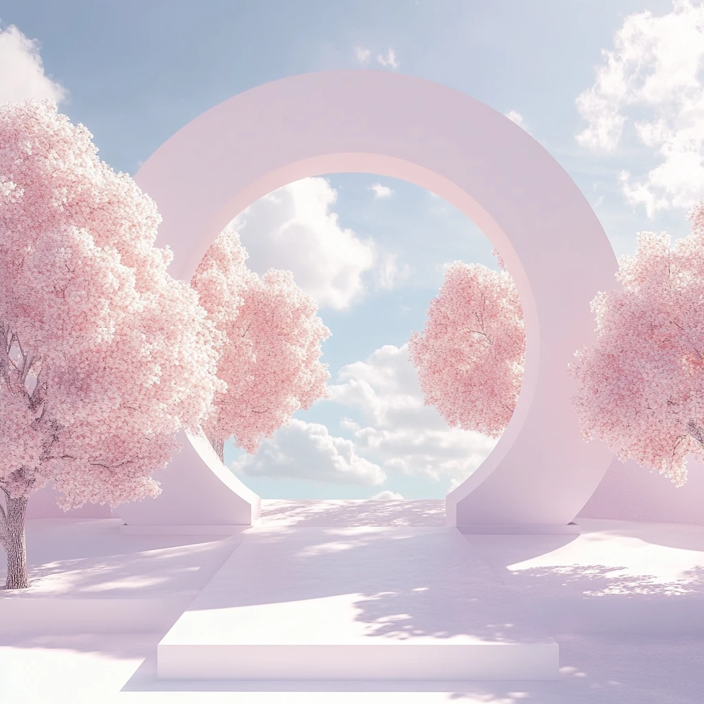 樱花节拍照打卡美陈