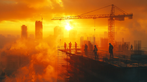 建设中的高层建筑