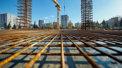 城市发展中的建筑工地
