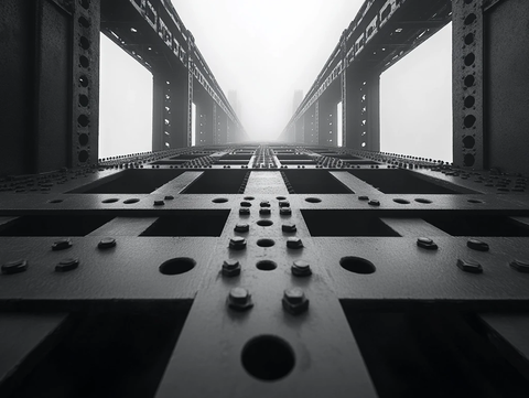 钢铁桥梁升降间