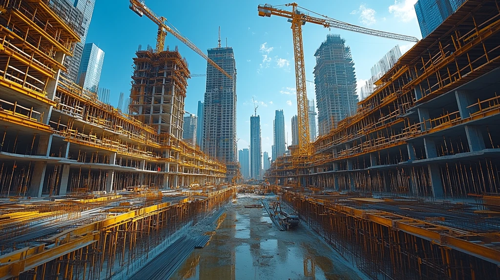 城市建筑建设景象