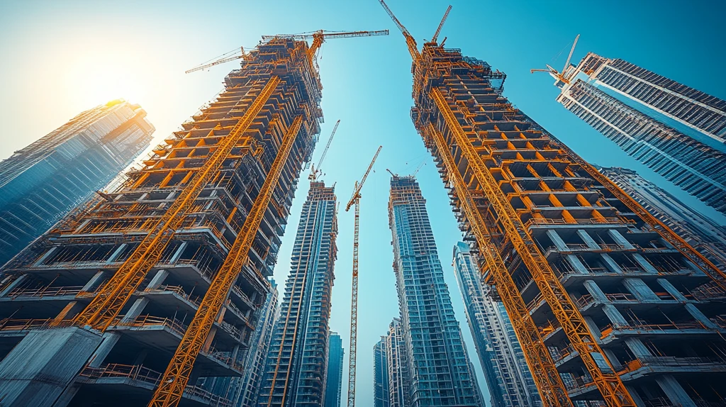 城市建筑建设景象