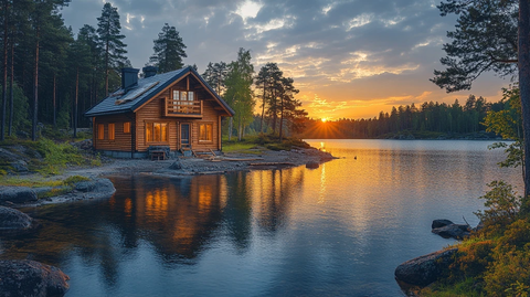 夏日建房背景图