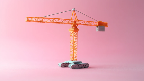 粉色背景建筑拍摄