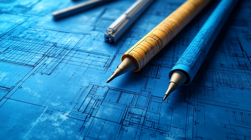 建筑蓝图与工具