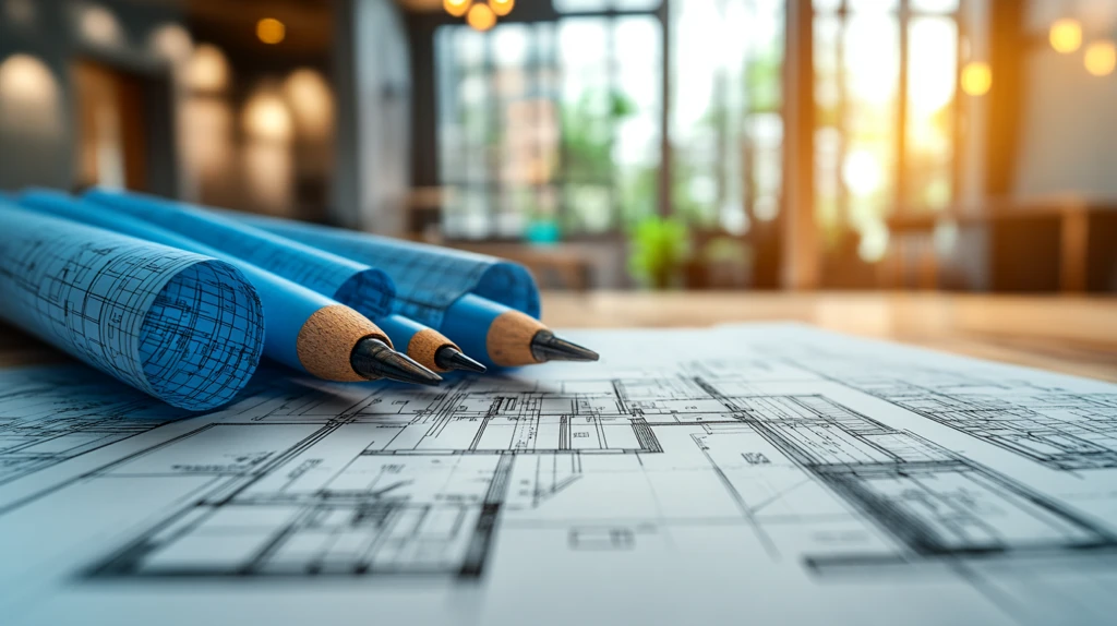 建筑蓝图与工具