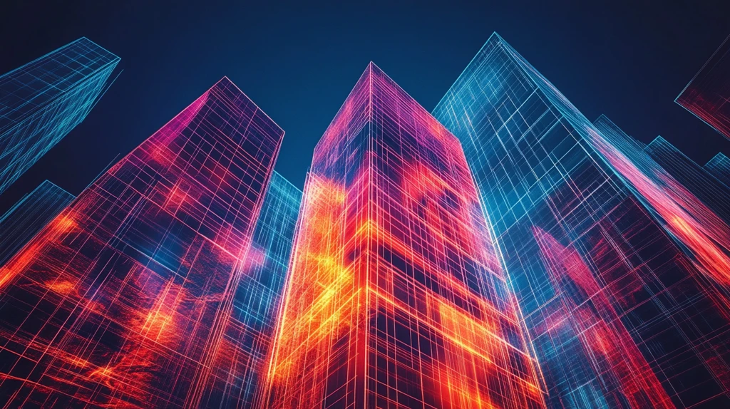 红蓝建筑设计图