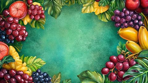 夏日水果边框