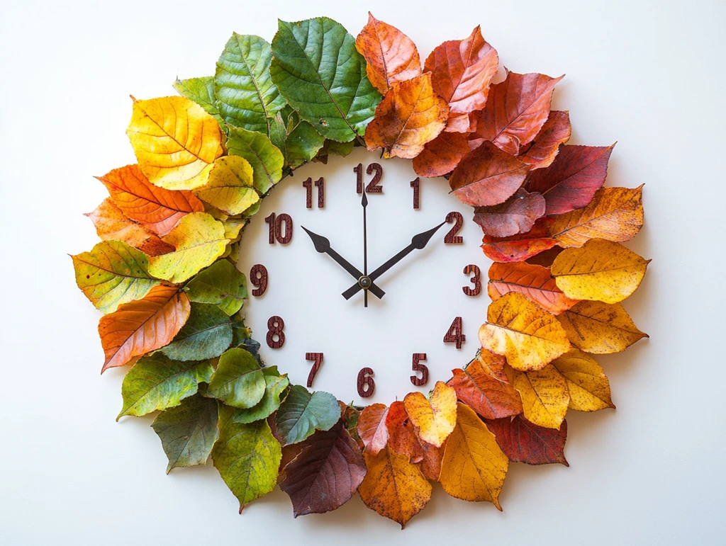 秋叶时钟