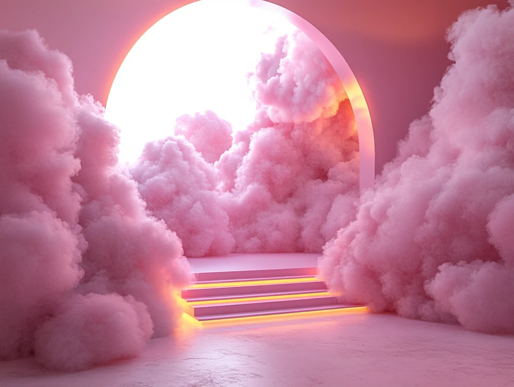 棉花糖云朵舞台