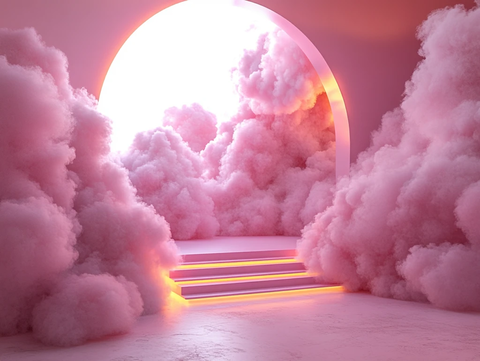 棉花糖云朵舞台