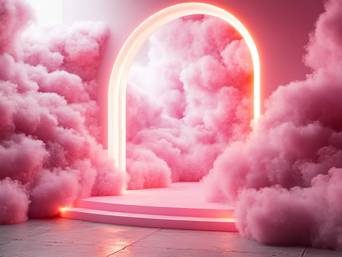 棉花糖云朵舞台