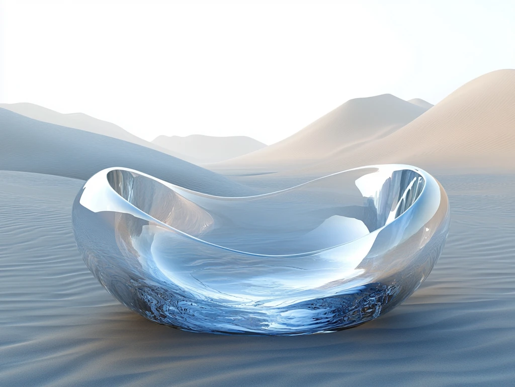 悬浮的玻璃圆盘