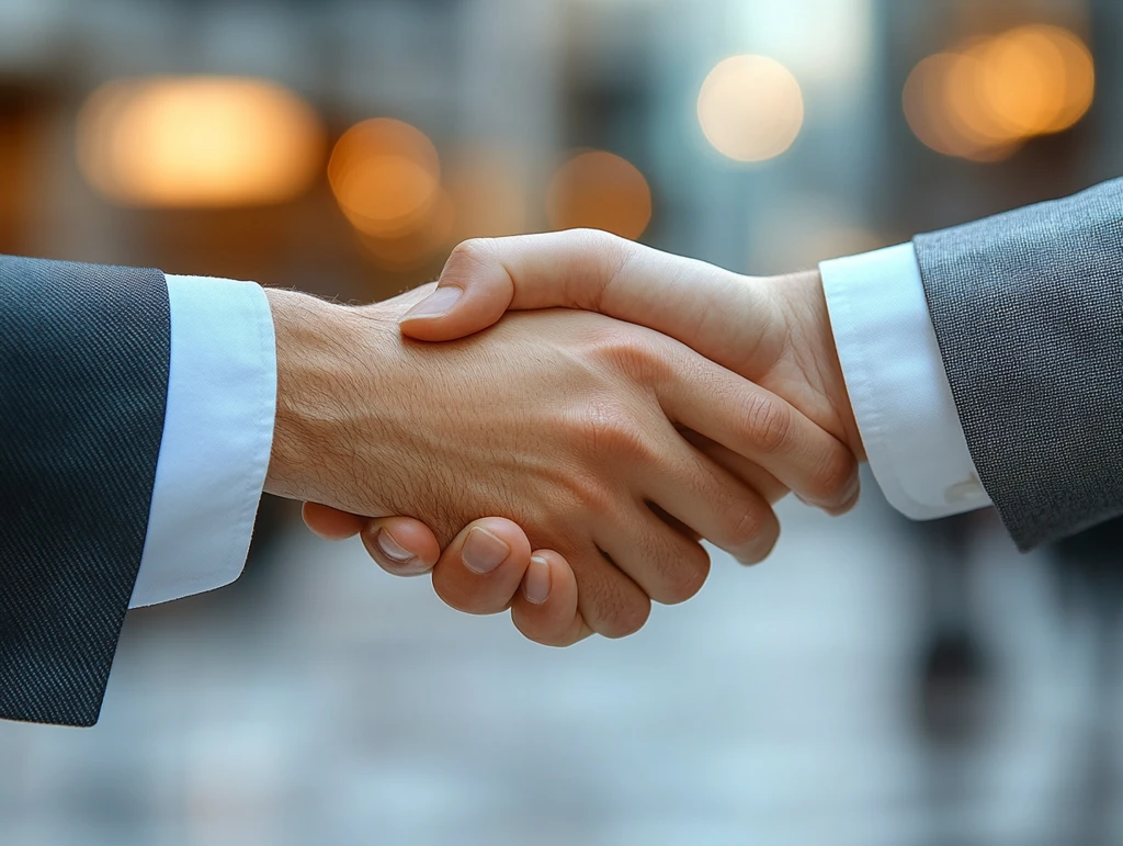 握手合作共赢