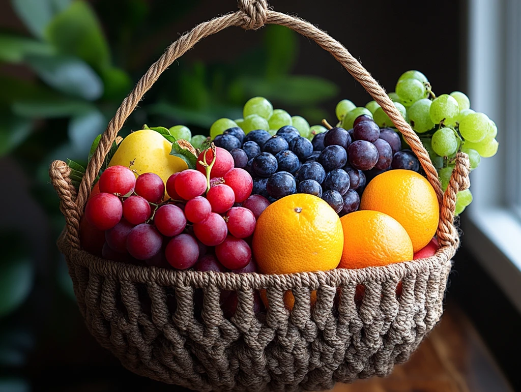 手工编织水果篮