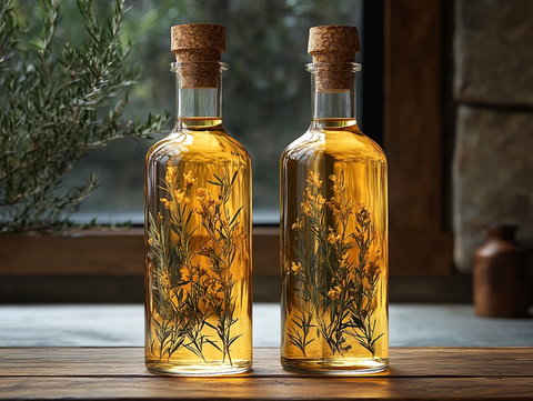 金叶玻璃瓶装橄榄油