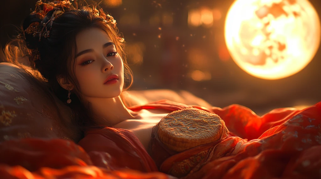 中秋月影团圆夜