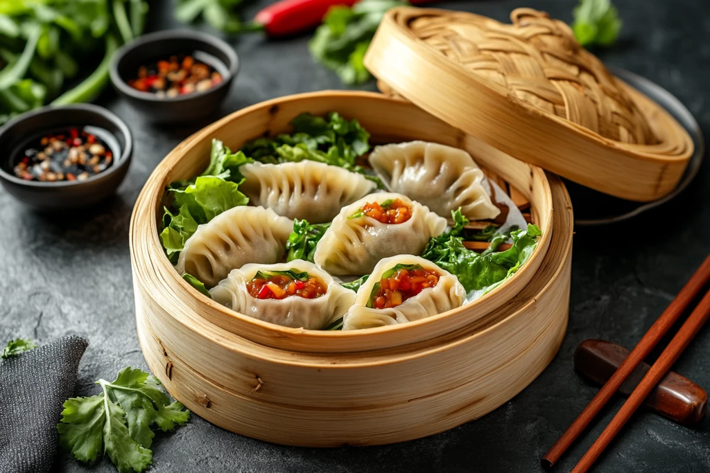 小笼包竹制蒸笼