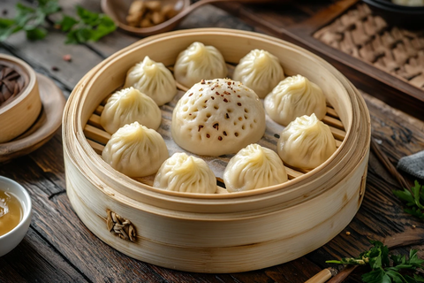 小笼包竹制蒸笼