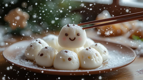 雪中白饺甜蜜宴