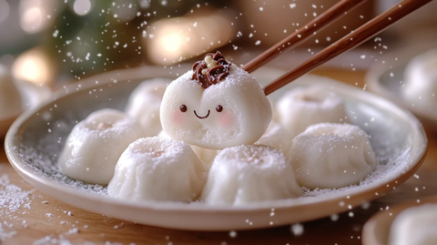 雪中白饺甜蜜宴