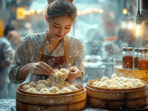手工饺子与烧麦