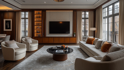 对称布局客厅设计