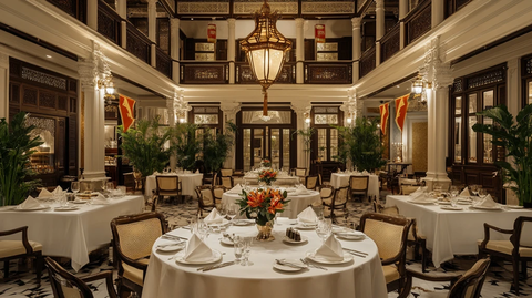 白金宴会餐桌布置