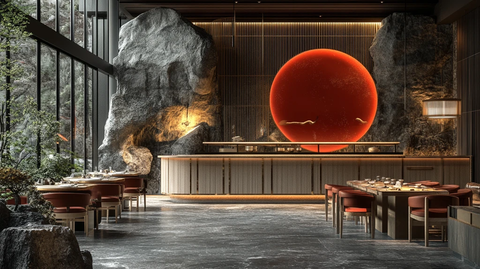 日式前卫餐厅氛围